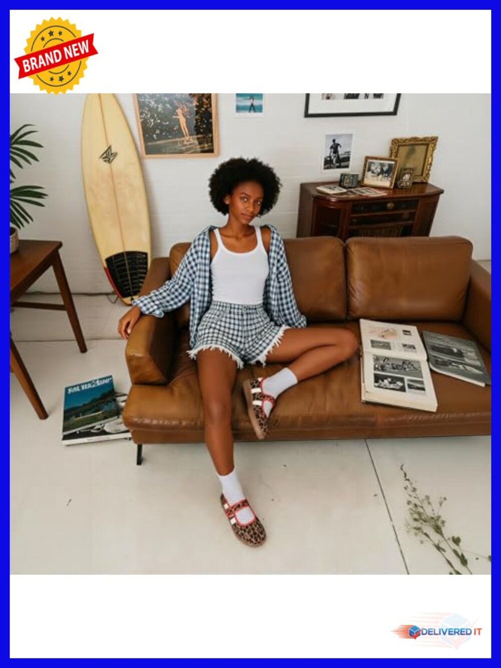Women's Mary Jane Fashion Sneakers | Slip on Flats | Retro Hook and Loop - Picture 2 of 6
